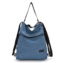 New 2018 Backpack Vintage Canvas Women Bag Shoulder Preppy Style School Bags Travel Mochila Feminina