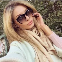 Новая мода большая оправа стиль полуоправы женские солнцезащитные очки Брендовые дизайнерские роскошные солнцезащитные очки «кошачий глаз» оттенки Oculos De Sol