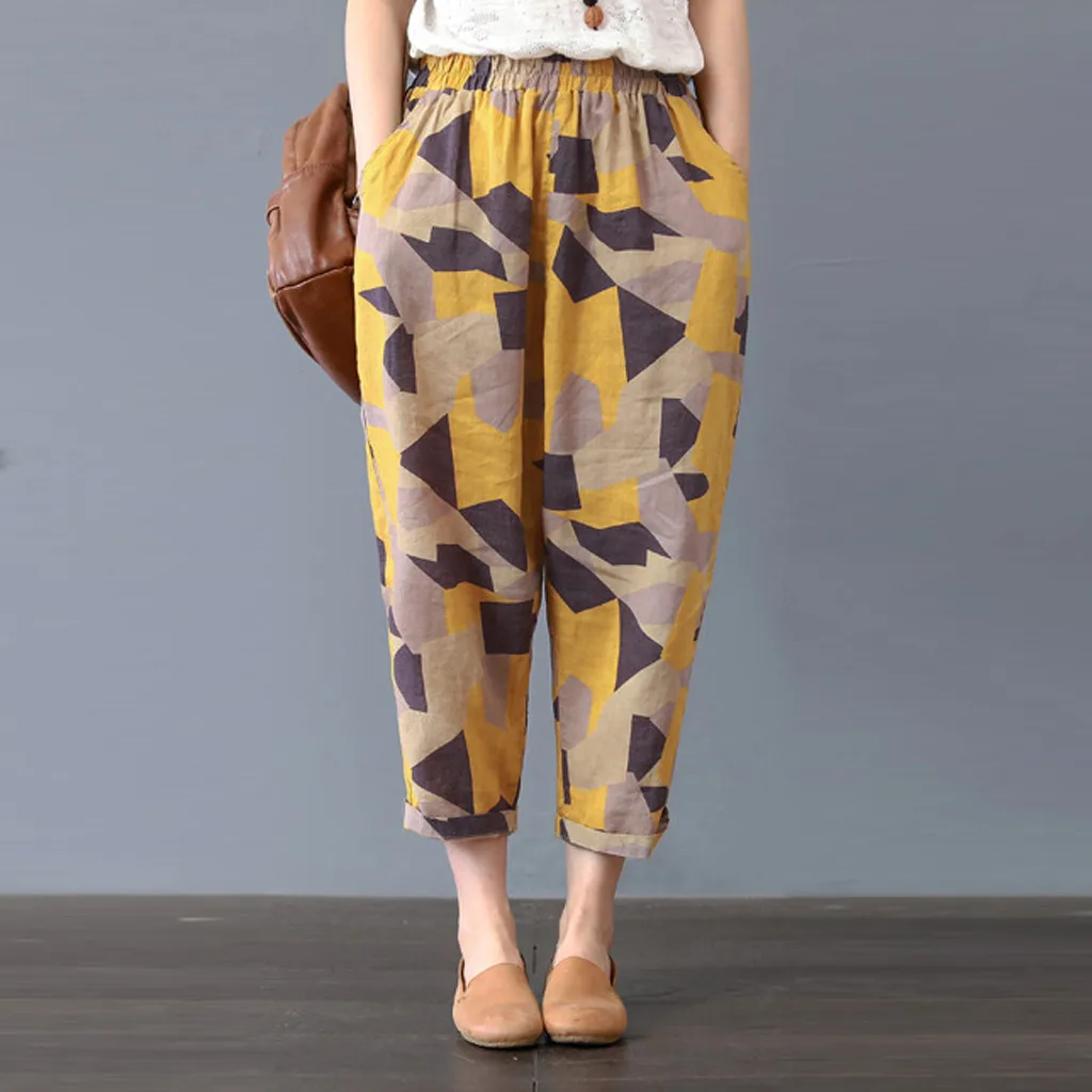 

Summer High Waist Pants Women Streetwear Linen Loose Trousers Women Pants Gothic Women Clothes 2019 Trousers pantalon femme