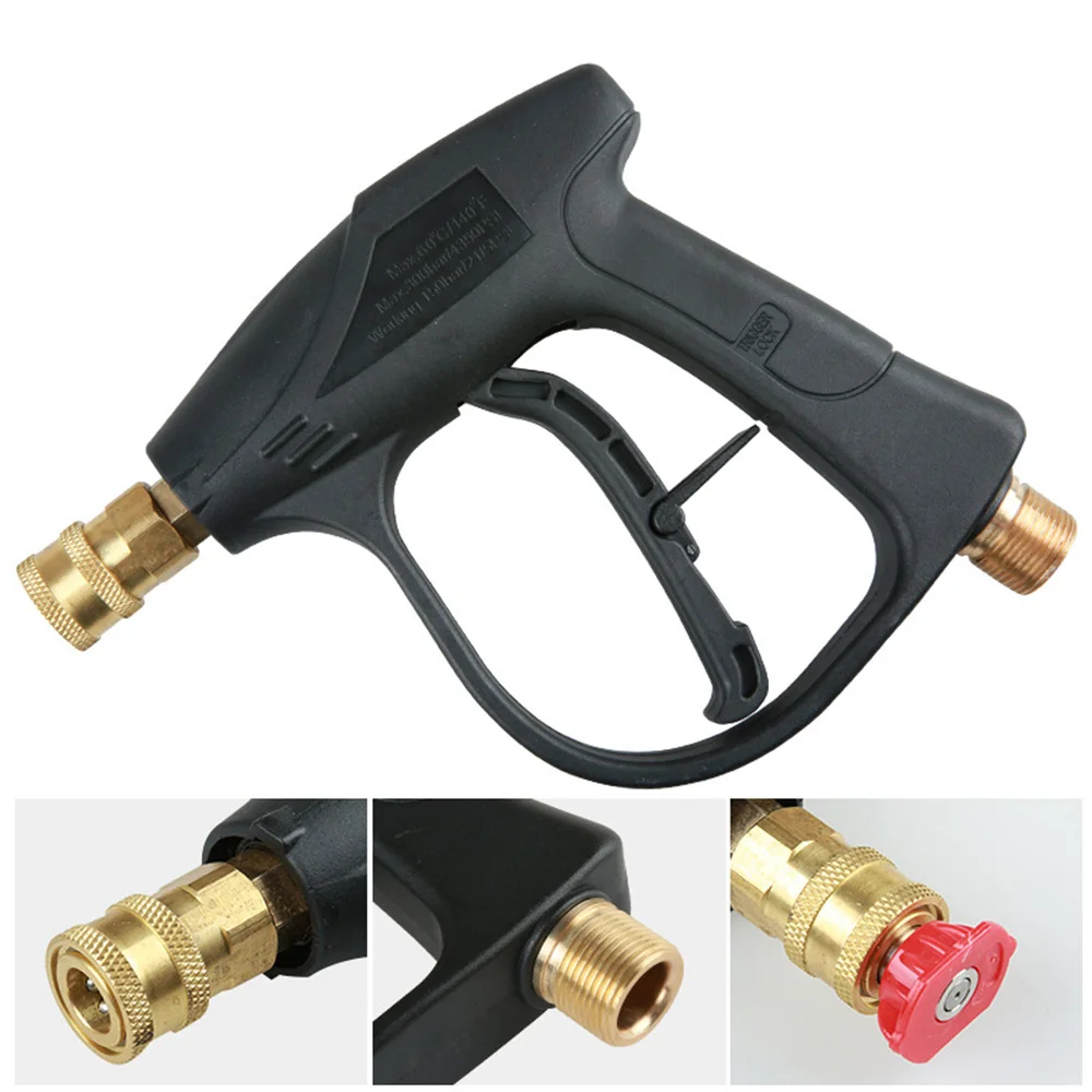 Goede M22 X 1.5 Mm Hoge Druk Auto Wasmachine Pistool Wasmachine Pistool Met 5 Nozzles Voor Auto Druk Power Wasmachines Water gun Cleaning Tools