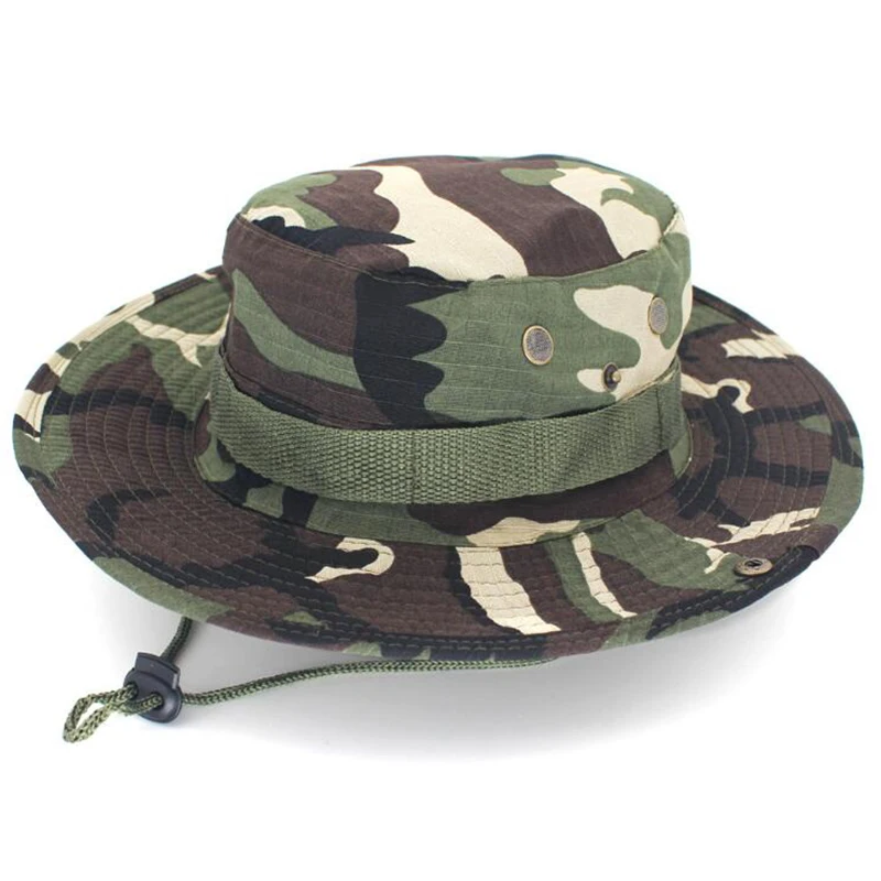 

Men Army Hunting Fishing Hats Outdoor Sports Cap Hiking Bucket Sun Hat chapeu de pesca Hiking Visor Hat Fishing Sun Protect Cap