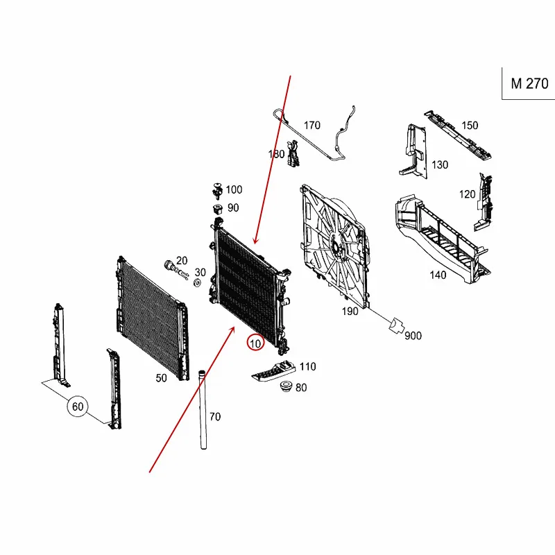 Автомобильный резервуар для воды радиатора резервуар охлаждающей воды подходит для W176 W246 A220 A250 B220mer КНИ Эс-быть nzB250 конденсаторный Хладагент бак