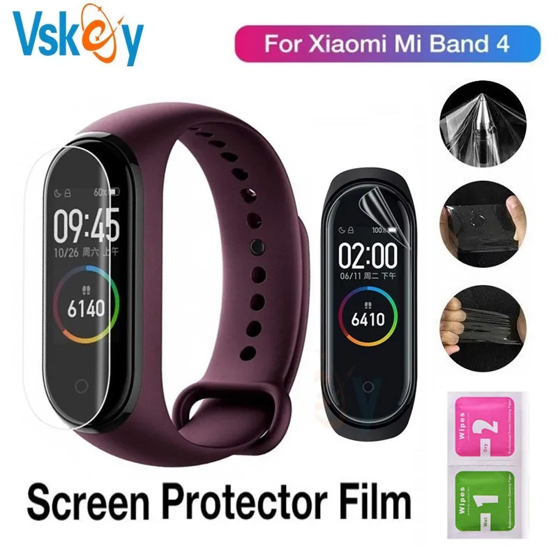 

100PCS Soft Screen Protector For Xiaomi Mi Band 4 Smartwatch Miband 4 Ultra Thin Anti Scratch Protective Film (No Tempered Glass