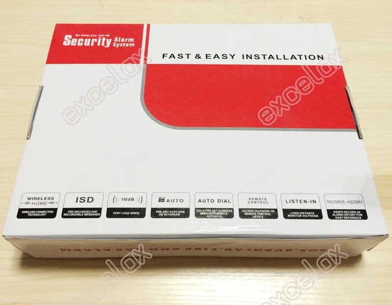 Беспроводной GSM сигнализация Системы Quad Band 850/900/1800/1900 МГц Интерком PIR детектор двери Сенсор сирена дистанционного Управление домашней безопасности