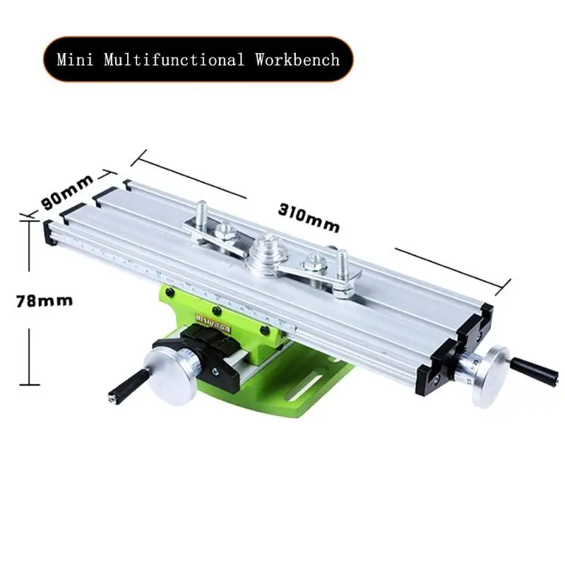 Миниатюрная прецизионная мини многофункциональная настольная скамейка тиски скамейка сверлильный фрезерный станок крестообразный инструмент позиционирования