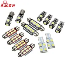 14 шт. Автомобильный светодиодный светильник для чтения внутри, гирлянда, белый внутренний светильник, замена для VW Transporter T5