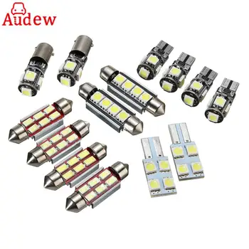 

14Pcs Car LED Plate Interior Reading Light Festoon Bulb White Interior Light Replacement For VW Transporter T5