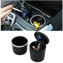 Автомобильная пепельница, синий светодиодный светильник, бездымный для megane 3 tucson renault clio 2 alfa romeo 159 audi q7 ford mondeo mk4 megane 2