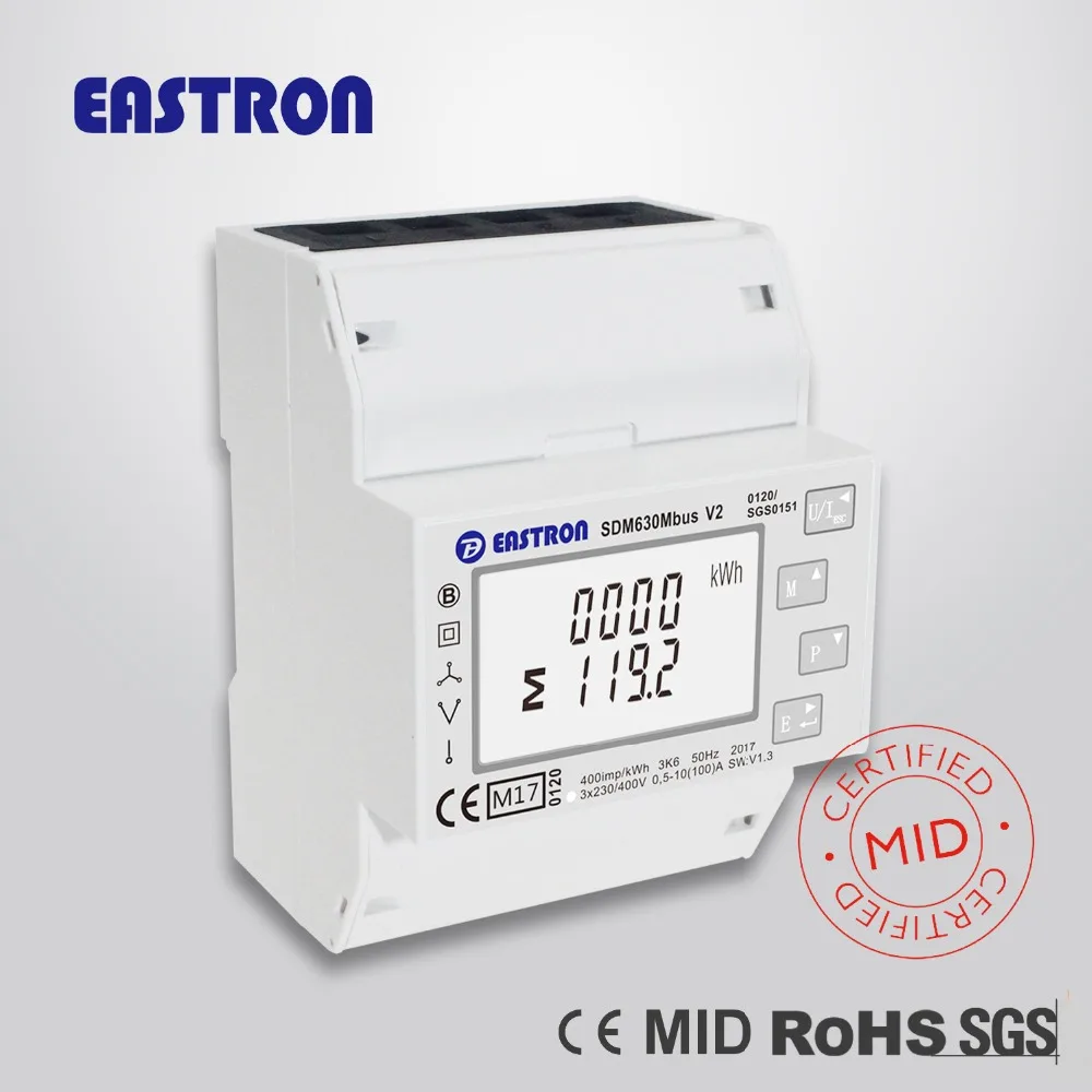SDM630 Mbus V2. Трехфазный счетчик энергии M bus 1p2w 3p3w 3p4w 100A прямое подключение 2