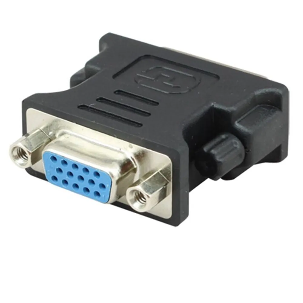 DVI I 24 + 5 В VGA кабель адаптер штекер к гнезду Разъем 1080P видео конвертер для ПК