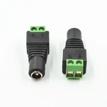 

10 x Male + 10 x Female 2.1x5.5mm DC Power Cable Jack Adapter Connector Plug Led Strip CCTV Camera Use 12V