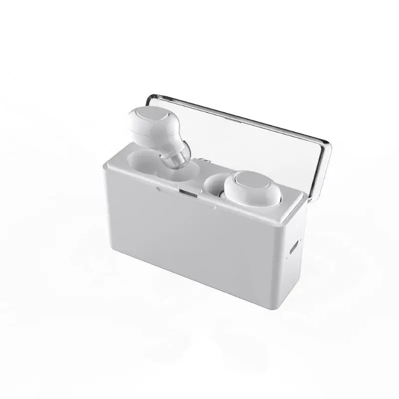 white Kuulee TWS Bluetooth 5,0 беспроводные наушники бинауральные звонки наушники IPX5 водонепроницаемая Спортивная гарнитура с 2300 мАч зарядным чехлом - Цвет: white