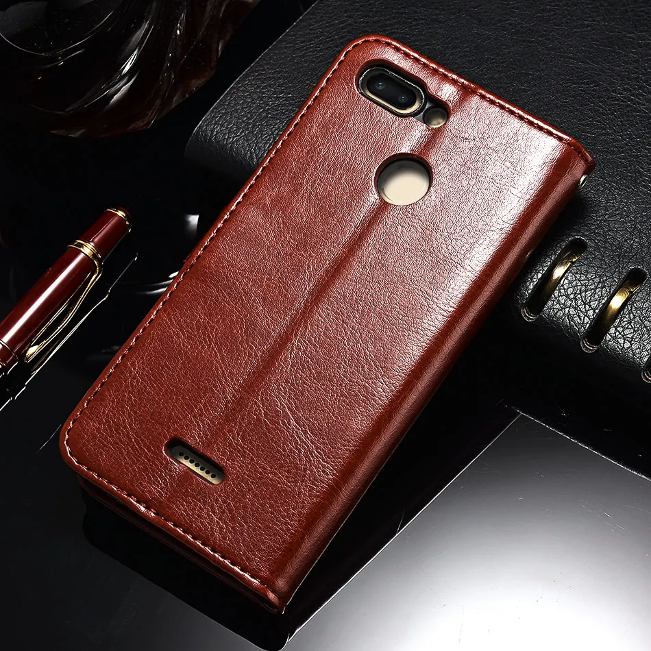 TOMKAS Flip Case for Xiaomi Redmi 6A 6 360 Protective Wallet Cover Luxury Leather + Silicon Case for Xiaomi Redmi 6 6A (12)