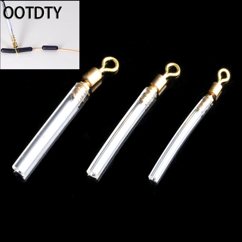 

OOTDTY 20Pcs Fishing Tools Fishing Gear Block Rotation Drift Fishing Floats Accessory Bobber Copper