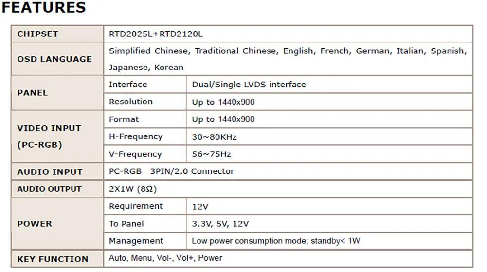 Для LP154WX5-TLA1 LTN154AT07 M. RT2270 lcd/светодиодный драйвер платы контроллера 1280x800 LVDS мониторы повторное использование ноутбука Новая замена VGA