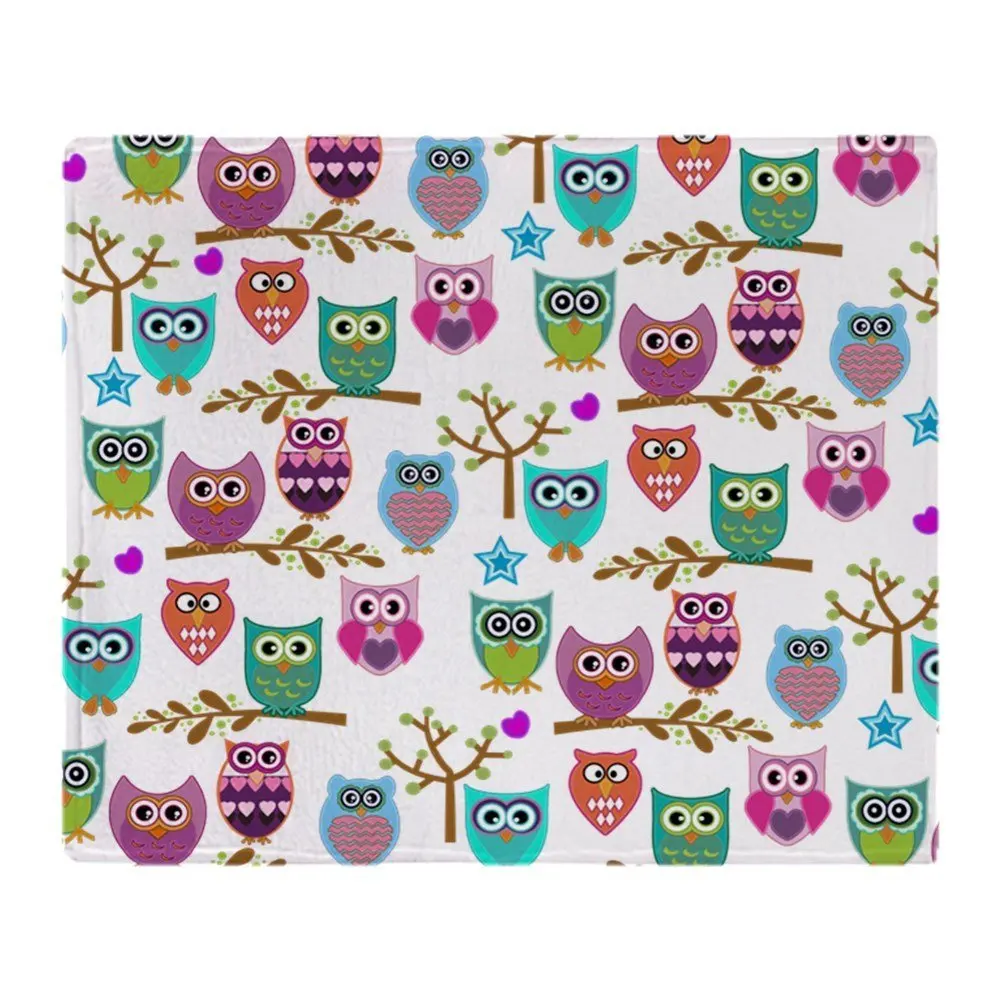 Owl Soft Fleece Throw BlanketBlankets AliExpress