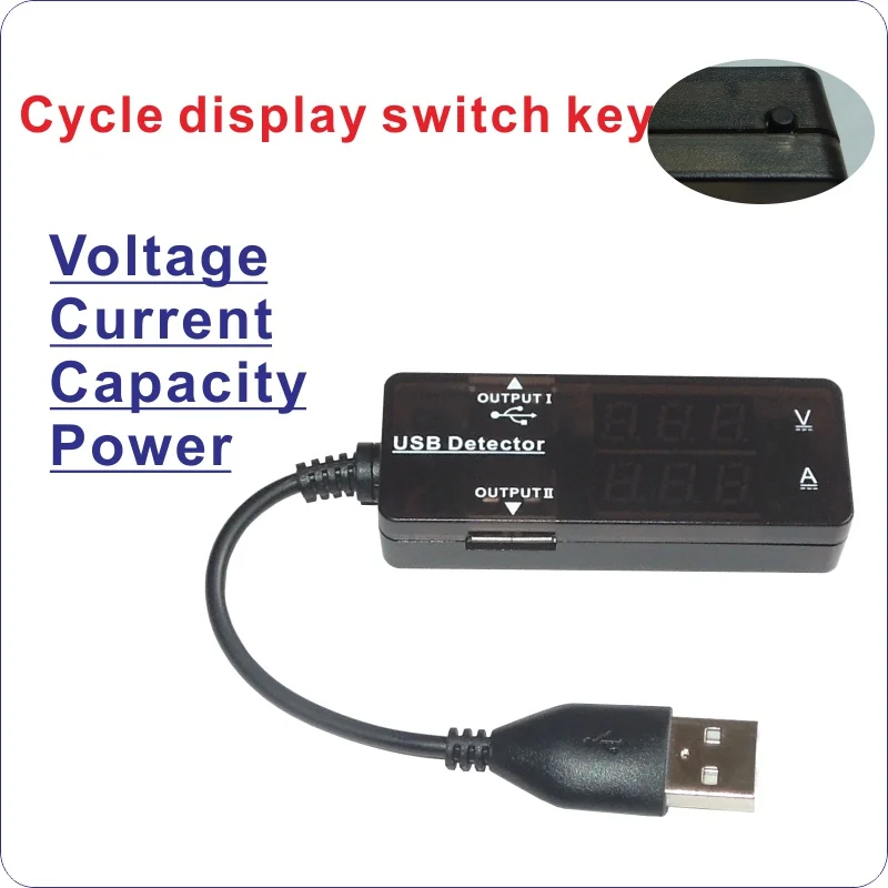 YB26VA USB детектор Вольтметр Амперметр батарея ёмкость монитор Мощность тестер