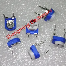 20 штук RM065 RM-065 100 200 500 1 K, 2K 5K 10K 20K 50K 100K 200K 500K 1 м Ом Подстроечный резистор подстроечный потенциометр регулируемые резисторы