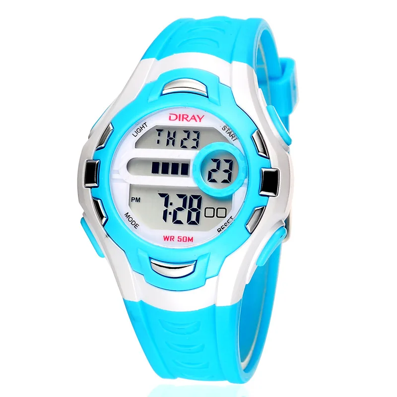Montre enfant 2019 DIRAY брендовые цифровые часы детские спортивные водонепроницаемые