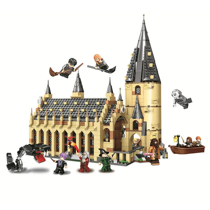 

New 11007 Harri Castle Hall Hogwartse Express Potters Legoed Assembling Building Blocks Kit Toys Kids Gifts