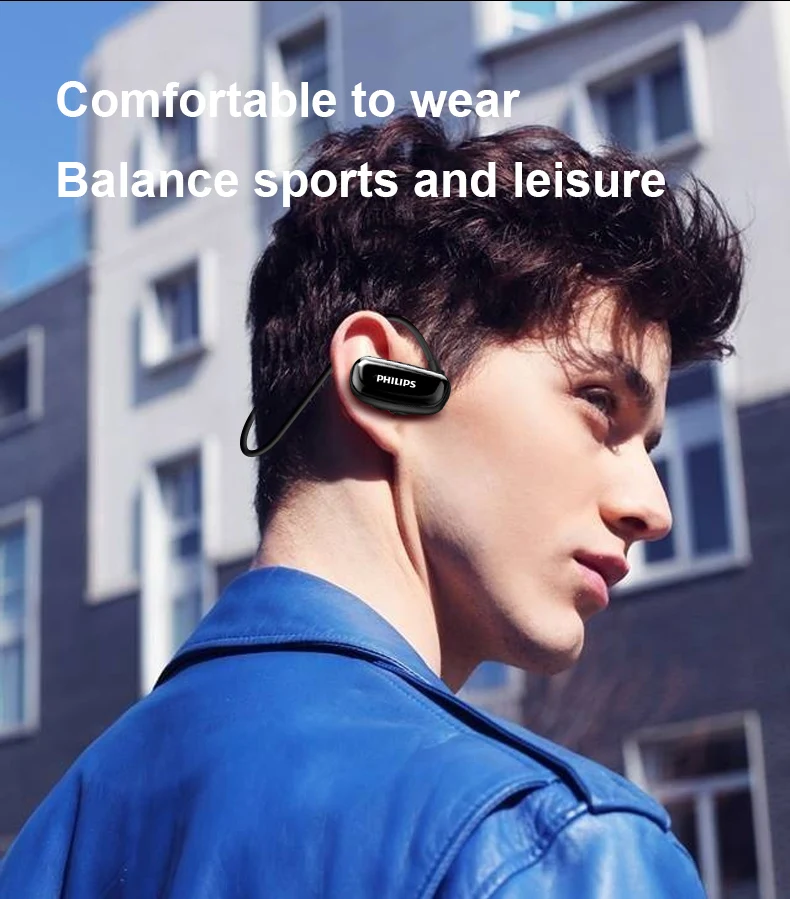 Philips 8 Гб Водонепроницаемый MP3 плеер Bluetooth наушники Спортивная беспроводная гарнитура для плавания музыкальный плеер наушники SA6608