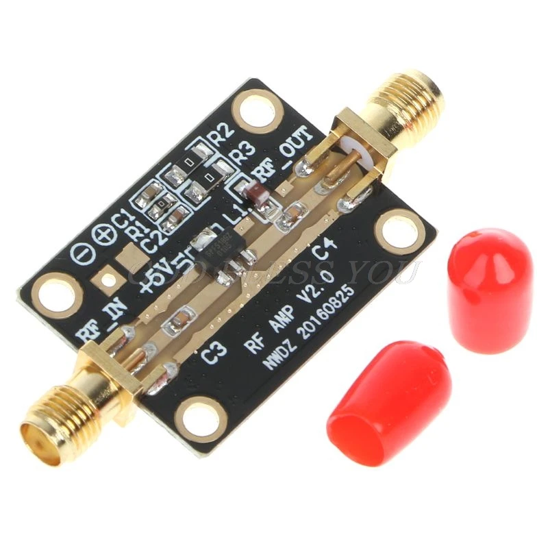 

Ultra-Low Noise LNA 0.05-4G NF=0.6dB High Linearity RF Amplifier FM HF VHF/UHF