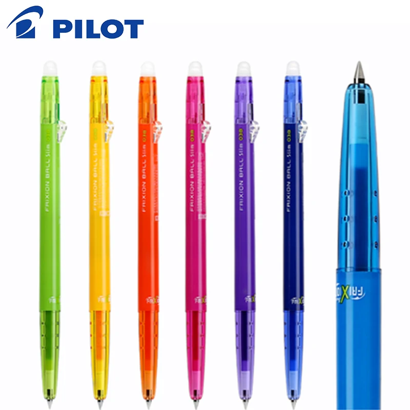 

Pilot Frixion Ball Slim Gel Pen 0.38mm 6pcs/lot 20 colors available Black/Blue/Red/Green/Violet/ Writing Supplies LFBS-18UF