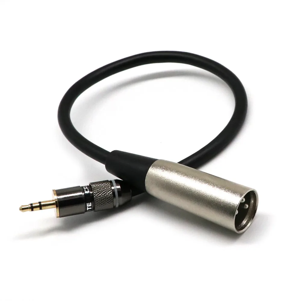 

CARPPRIE Factory Price 0.3m XLR 3-Pin Male To 3.5mm Stereo Plug Shielded Microphone Mic Cable TRS Jan18
