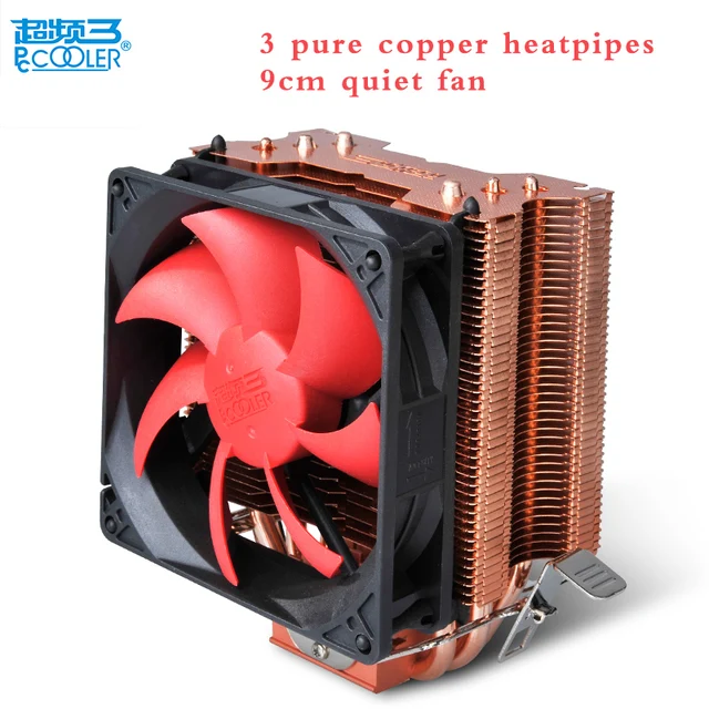 Best Offers Pccooler S93D 3 Copper Heatpipes CPU cooler for AMD Intel 775 1150 1151 1155 1156 CPU radiator 9cm 3pin cooling CPU fan PC quiet Best Offers Pccooler S93D 3 Copper Heatpipes CPU cooler for AMD Intel 775 1150 1151 1155 1156 CPU radiator 9cm 3pin cooling CPU fan PC quiet