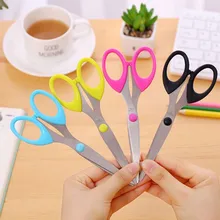 Coloffice 1P Creative Multi-Function Candy Color Scissors Student DIY Pointed Artist Used A Paper-Cut Office School Supplies