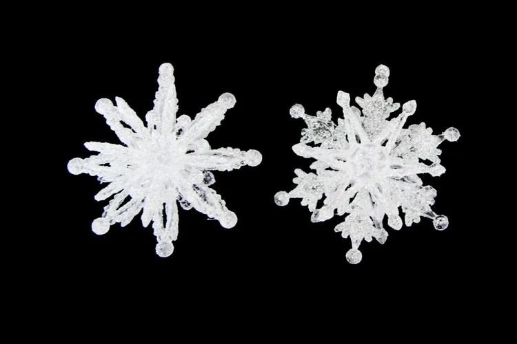 

Christmas ornaments wedding wedding layout Frozen effect acrylic ice fall 10.5CM 6 root