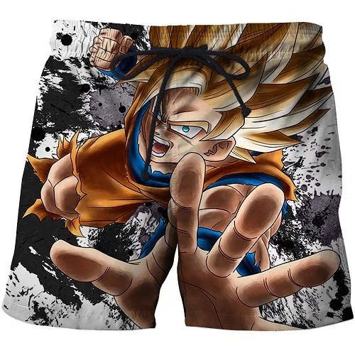 Dragon Ball Z Goku купальный костюм с принтом, мужские сексуальные повседневные шорты для фитнеса, s 6XL, пляжные шорты, Забавный 3D купальник, S-6XL, лето - Цвет: AFSTK1285