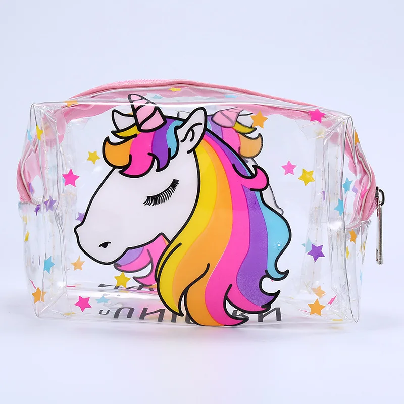 

fashion waterproof transparent cosmetic bag pvc travel organizer make-up lady large necessities cosmetics toilet bag