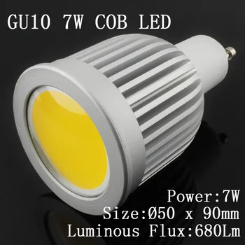 オンライン 30 ピース/ロット 85-265 V GU10 E27 MR16 GU5.3 E14 7 ワット 9 ワット Cob Led スポット電球ランプウォームホワイト/クールホワイト高輝度 4300 18k