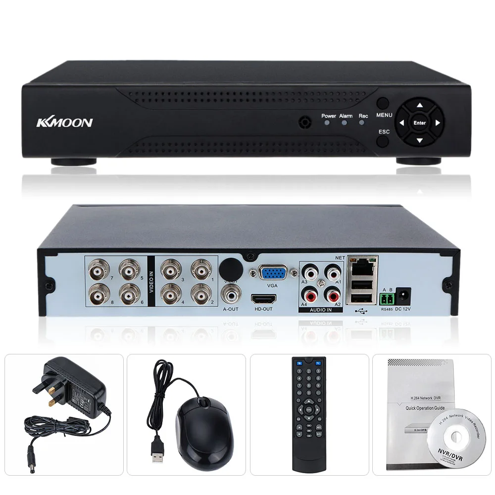 KKmoon 8CH 720P AHD CCTV DVR сетевой видеорегистратор NVR HVR видео рекордер 960H P2P H.264 HDMI DVR 8CH система домашнего видеонаблюдения рекордер безопасности