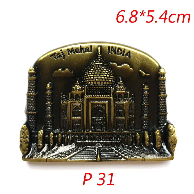 Милый краб магнит на холодильник вывеска Лондонское Здание Модель Золотые ворота мост Металлическая магнитная наклейка сувенир домашние декоративные принадлежности 25 - Цвет: P31
