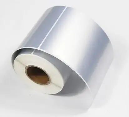 

Bank label 102*152*250 Matt silver PET barcode ADB paper scratch resistance and corrosion resistance free shipping