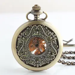 Карманные часы унисекс механизм с ручным подзаводом Рождественский подарок #10811