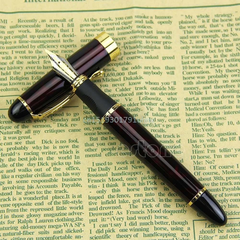 Jinhao X450 Twist Carven B перо темно-красный роскошный перьевая ручка хороший подарок