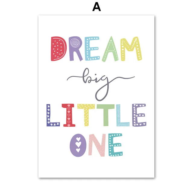 Inspirational-Quotes-Dream-Big-Brave-Nursery-Wall-Art-Canvas-Painting-Nordic-Posters-And-Prints-Wall-Pictures.jpg_640x640