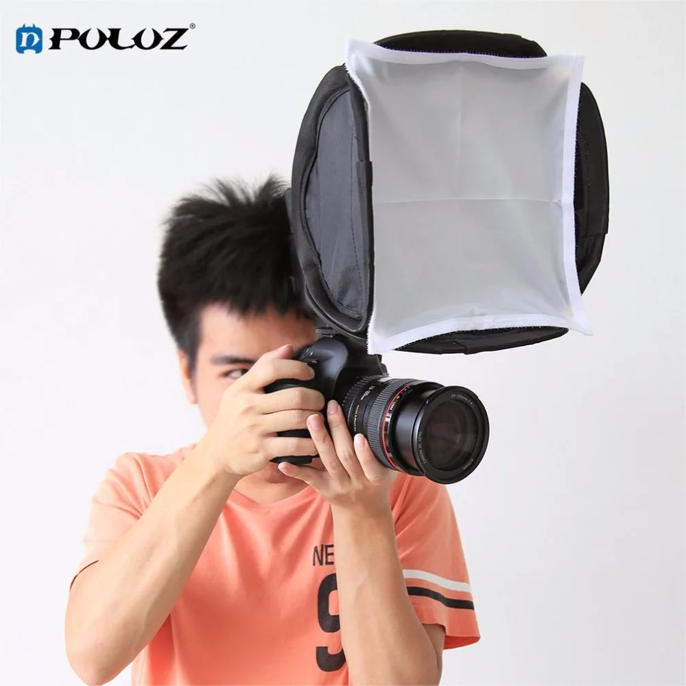 Puluz 23x23 см Портативный складной flash Lightsphere Universal софтбоксы для идеального Камера фотография форма экспозиции