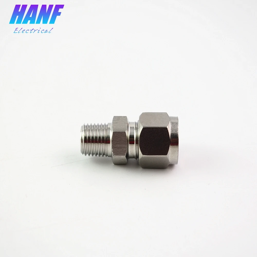 

1pcs Tube Fittings BSP 1/4" Male Thread x 10mm Diameter Extreme Straight-through Connector SS304