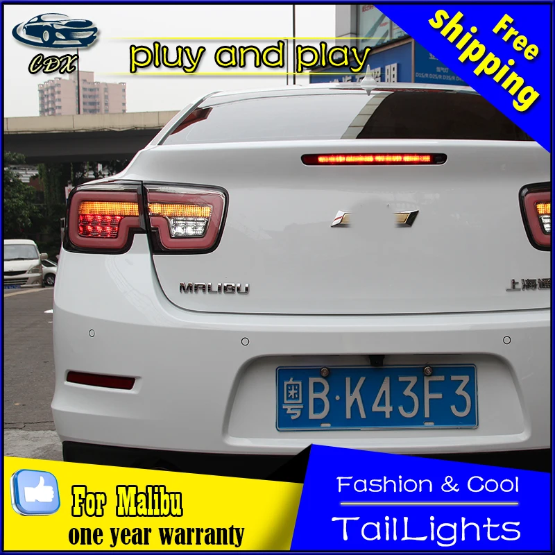 

Car Styling for Chevrolet Malibu Tail Lights 2011-2015 Malibu LED Tail light Rear Lamp LED DRL+Brake+Park+Signal Stop Lamp