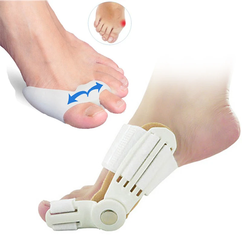 

Plastic/Silicone Gel Big Toe Bunion Splint Straightener Hallux Valgus Corrector Foot Pain Relief Therapy Feet Care Easy to Wear