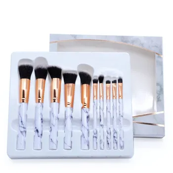 

10x Pro Makeup Brushes Set Foundation Powder Eyeshadow Brush Scattered brush To 4.8