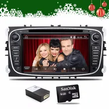 2 DIN 7-дюймовый Android 6.0 dvd-плеер автомобиля для Ford/Mondeo/S-MAX/Connect/Focus 2 2008-2011 с 3 г Wi-Fi Радио GPS Bluetooth