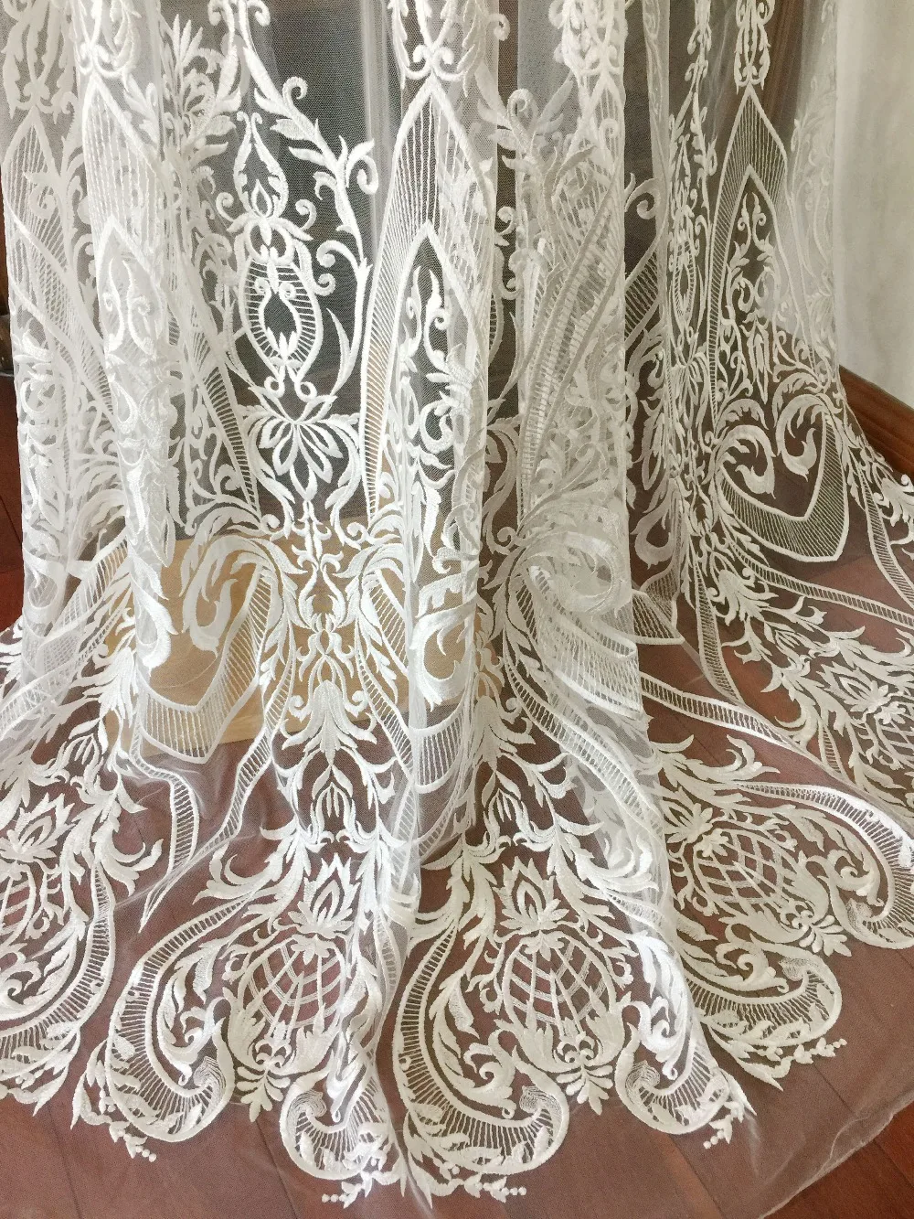 5 метров от белое нарядное платье кружевная ткань с уникальным дизайном, на платье невесты свадебное платье couture платье кружевной ткани 140 см в ширину