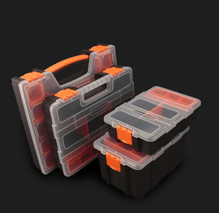 Практические ABS пластика винтовой инструмент коробка для хранения с блокировки отвертка аппаратными аксессуарами toolbox Авто Коробка