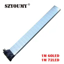 SZYOUMY100pcs/лот 5050 RGB светодиодный фонарь DC12V Водонепроницаемый 50 см x 60x72 СВЕТОДИОДНЫЙ Алюминиевый жесткий Светодиодные ленты светодиодный жесткий rigidstrip бар света