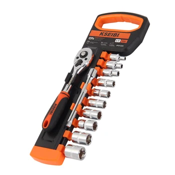 

Bicycle Repair Tools 1/4 inch socket wrench set auto repair small fly fast ratchet bit post tool combination